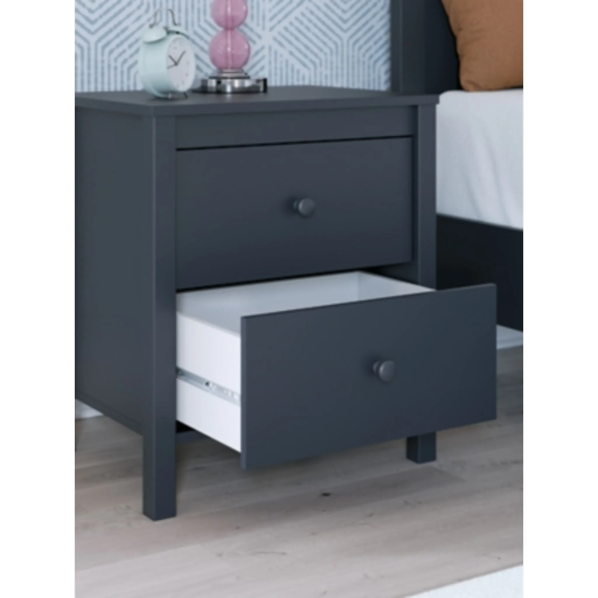 Simmenfort Nightstand - Navy Blue