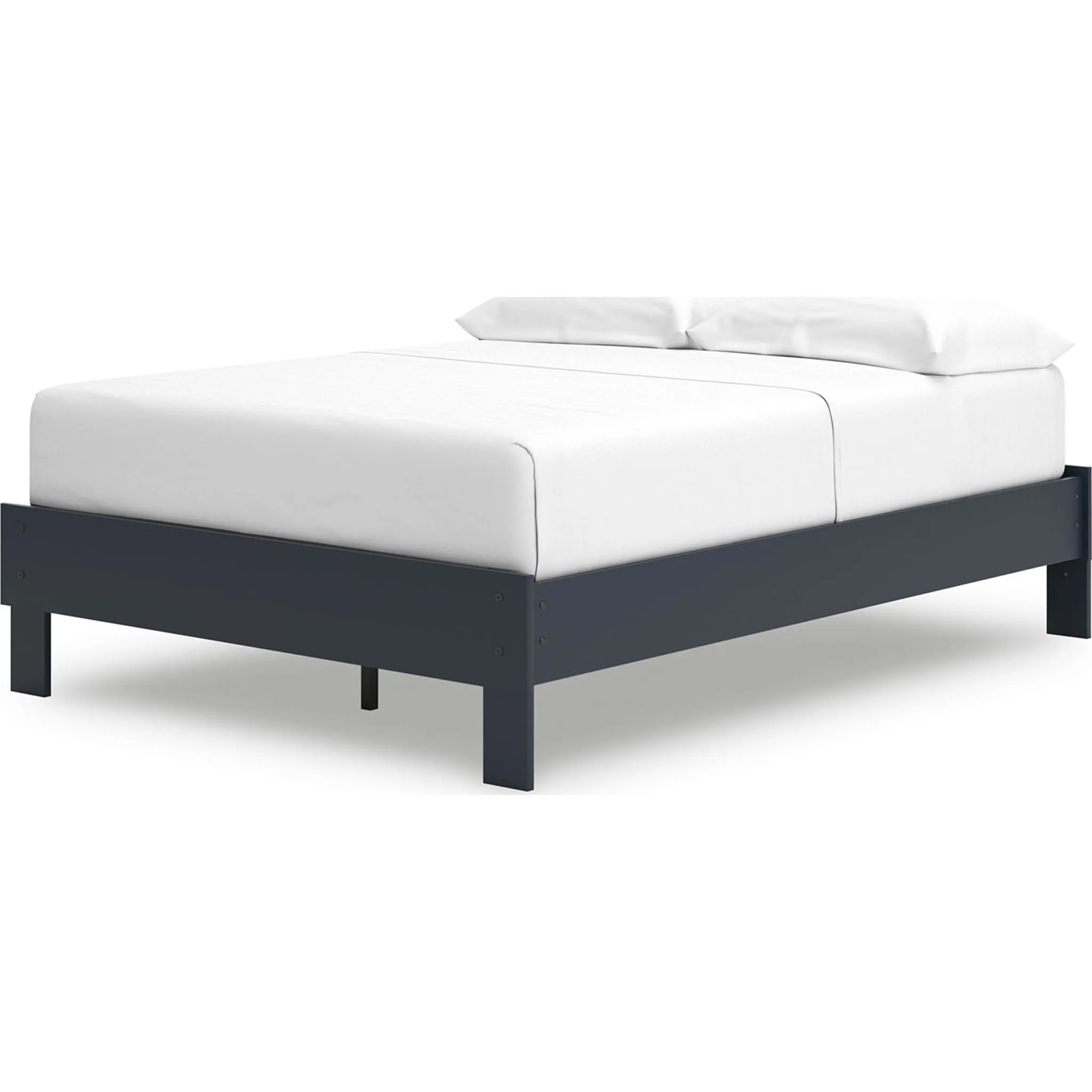 Simmenfort Platform Bed - Navy Blue