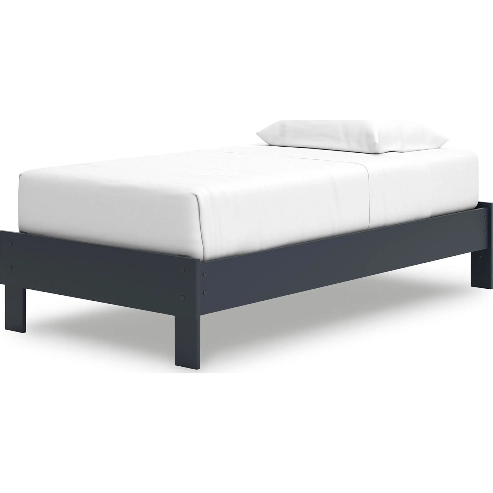 Simmenfort Platform Bed - Navy Blue