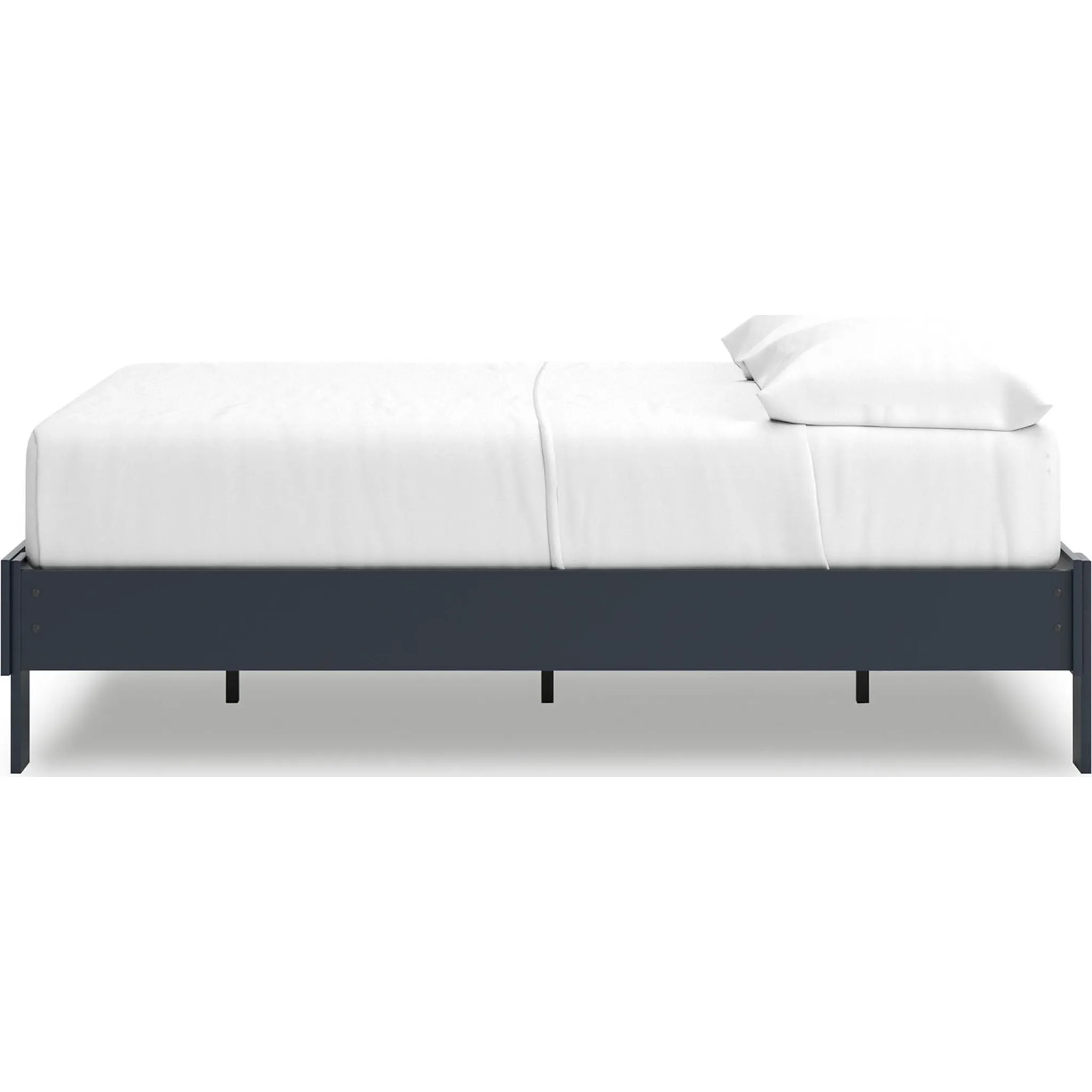 Simmenfort Platform Bed - Navy Blue