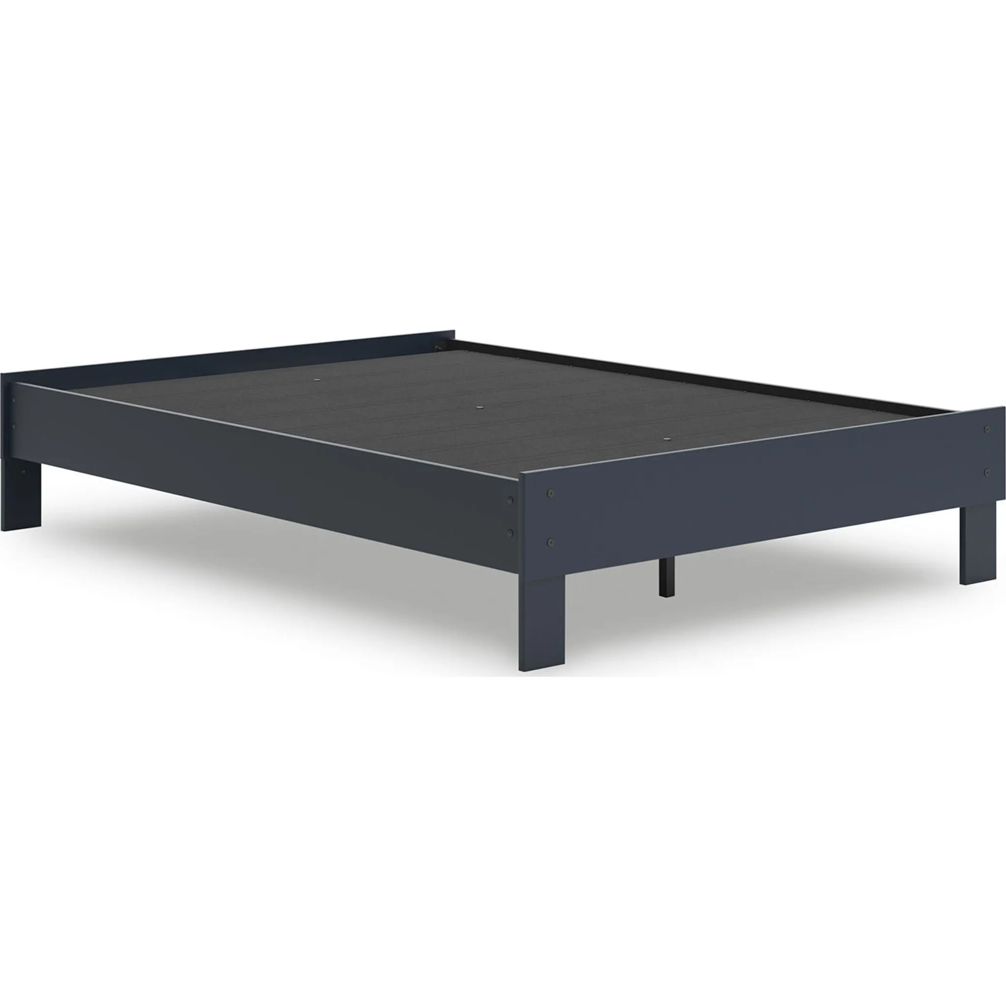 Simmenfort Platform Bed - Navy Blue