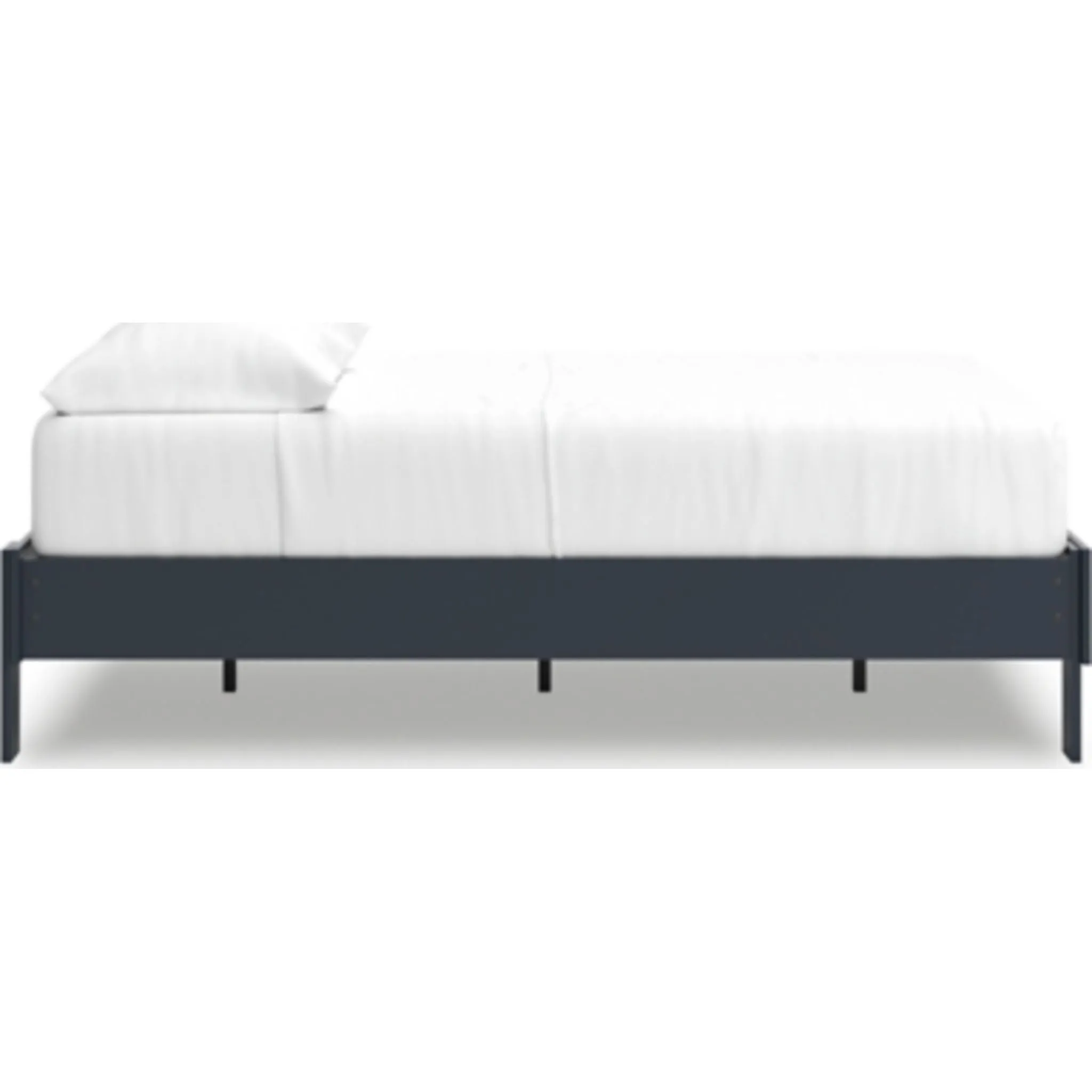 Simmenfort Platform Bed - Navy Blue