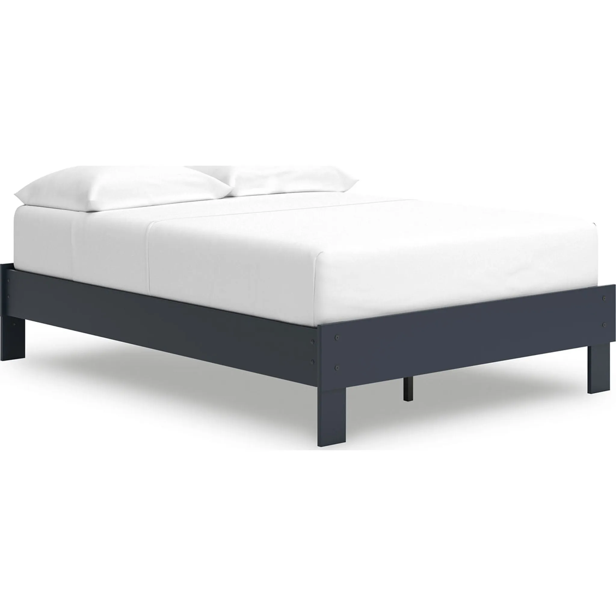 Simmenfort Platform Bed - Navy Blue