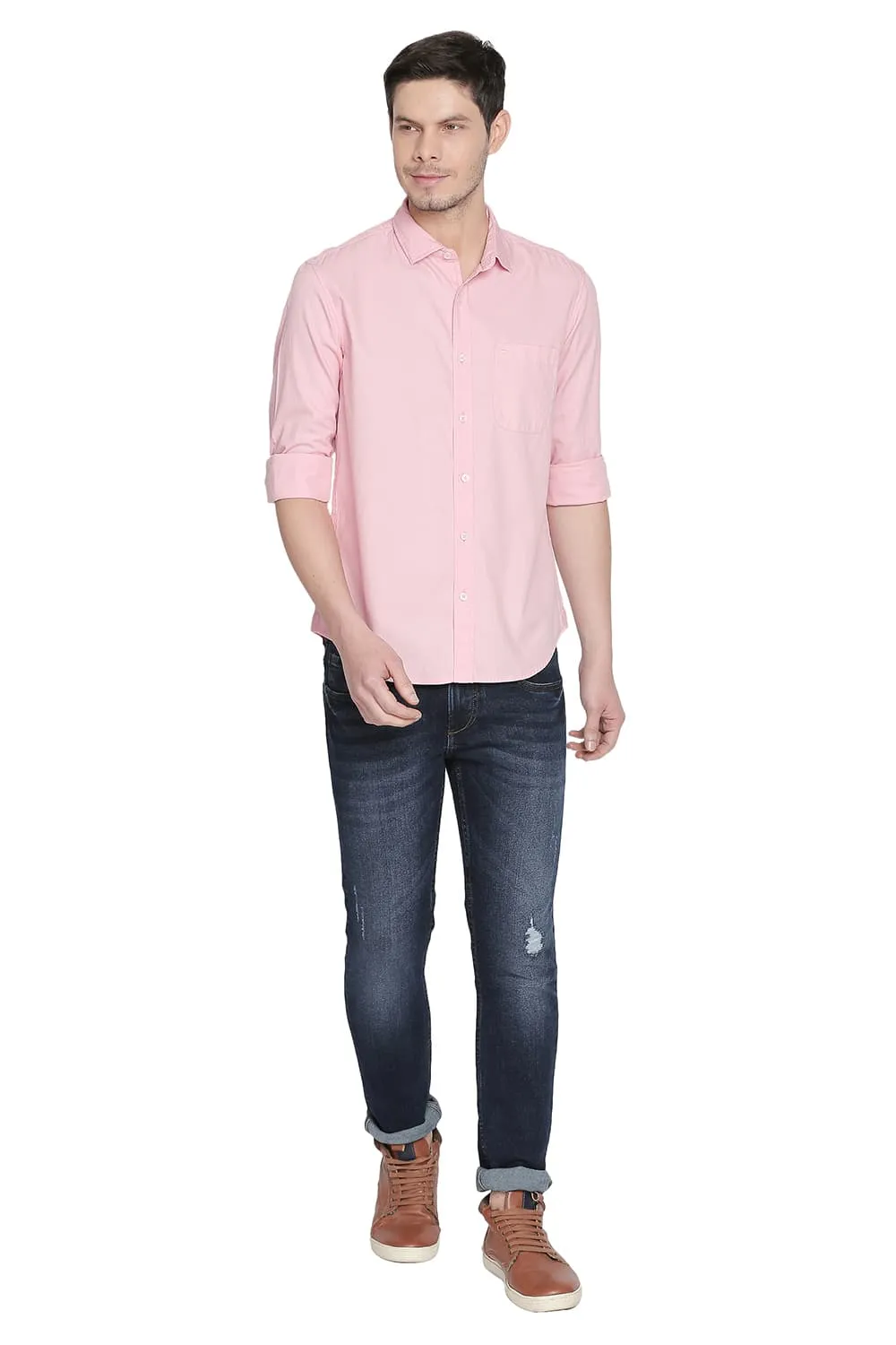 Slim Fit Structure Shirt