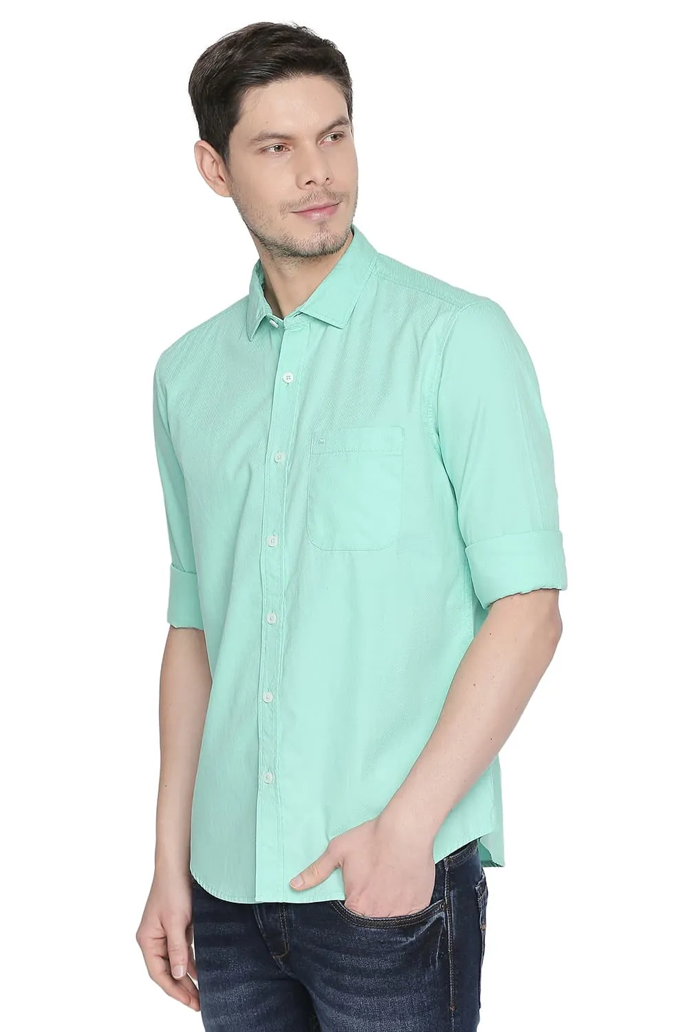 Slim Fit Structure Shirt