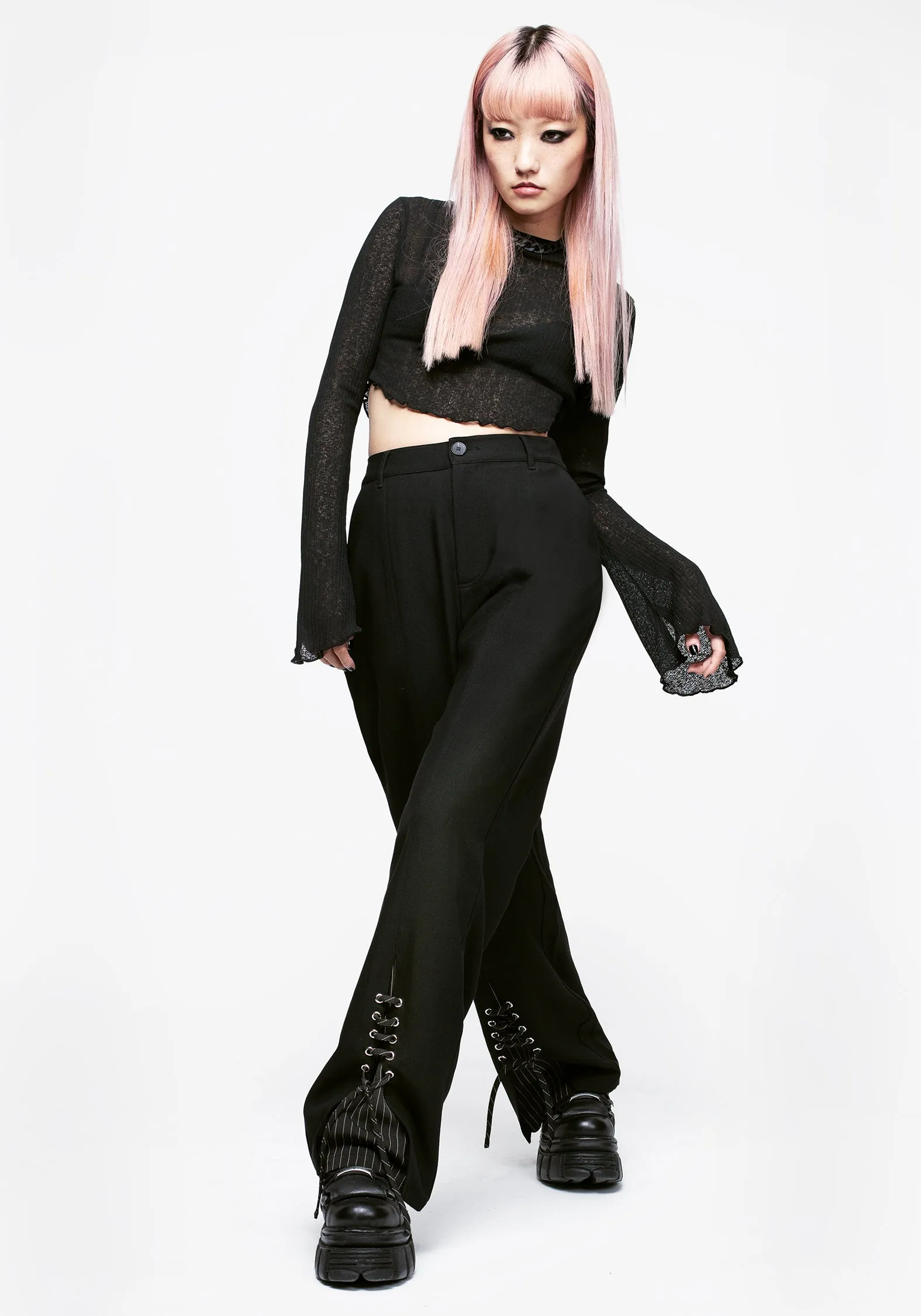 Split Lace Trousers