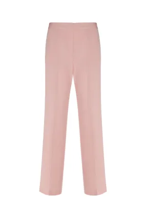 Straight leg high waist creased trousers