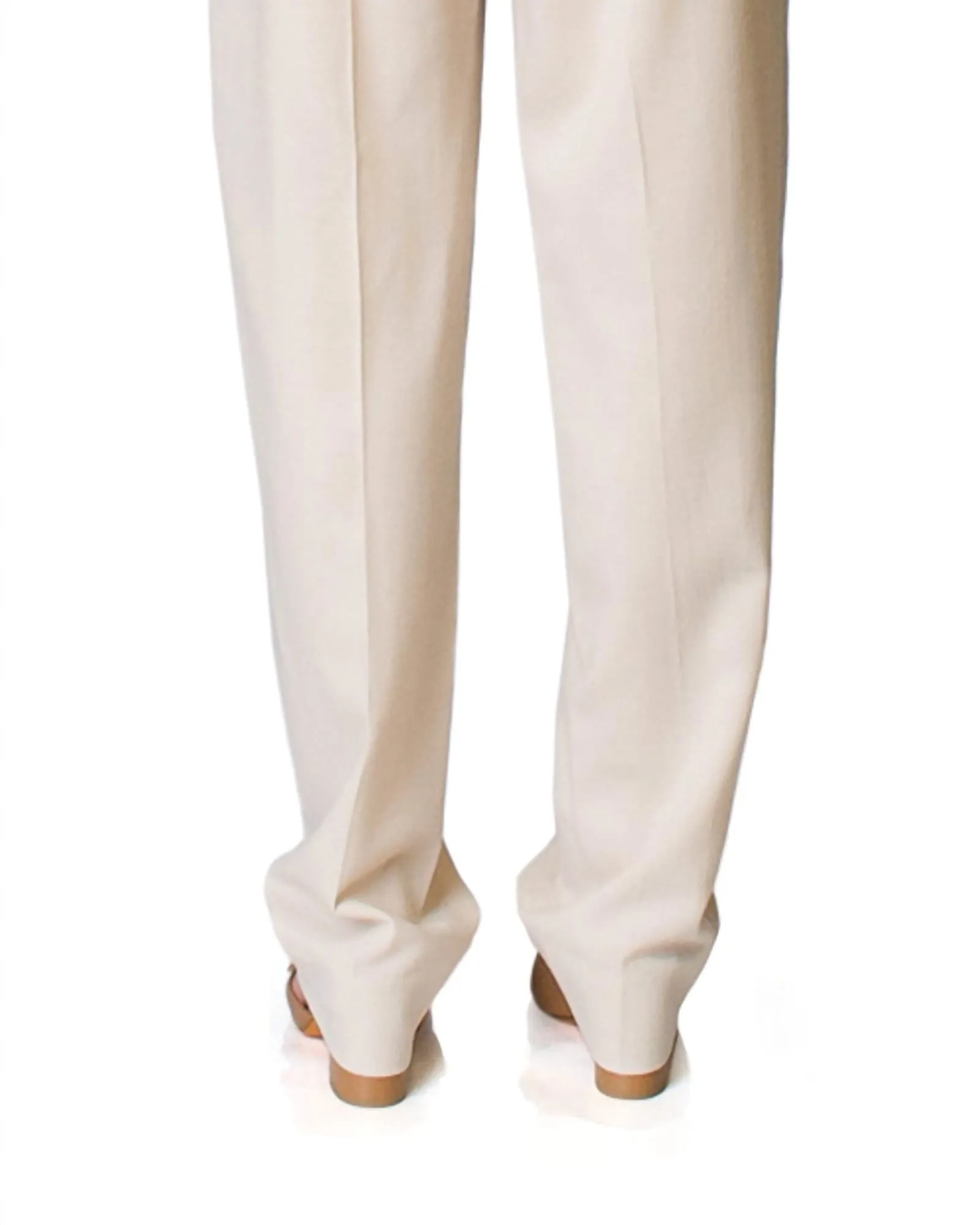 Tapered Trousers In Pale Fawn | Pale Fawn