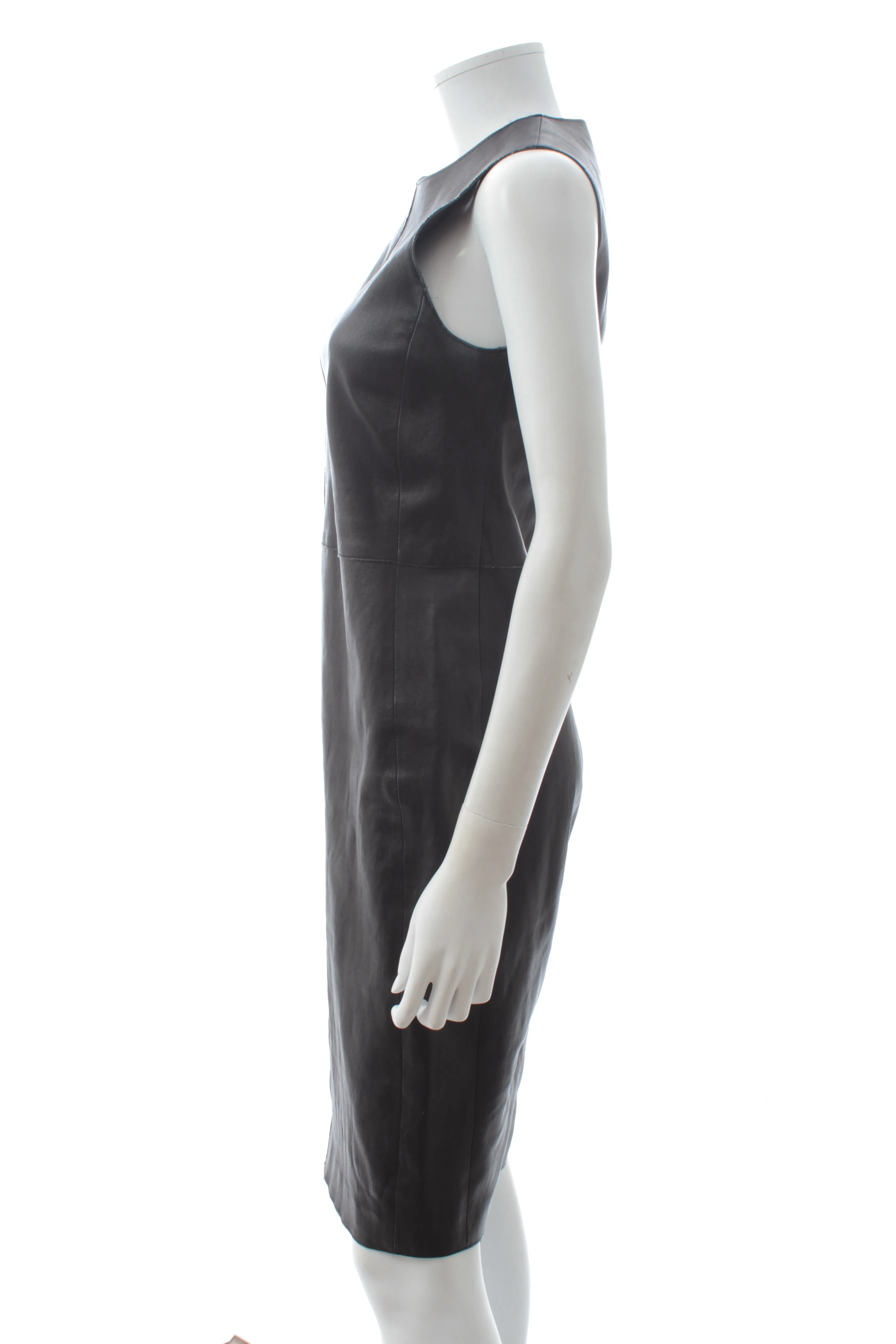 Vince Leather Pencil Dress