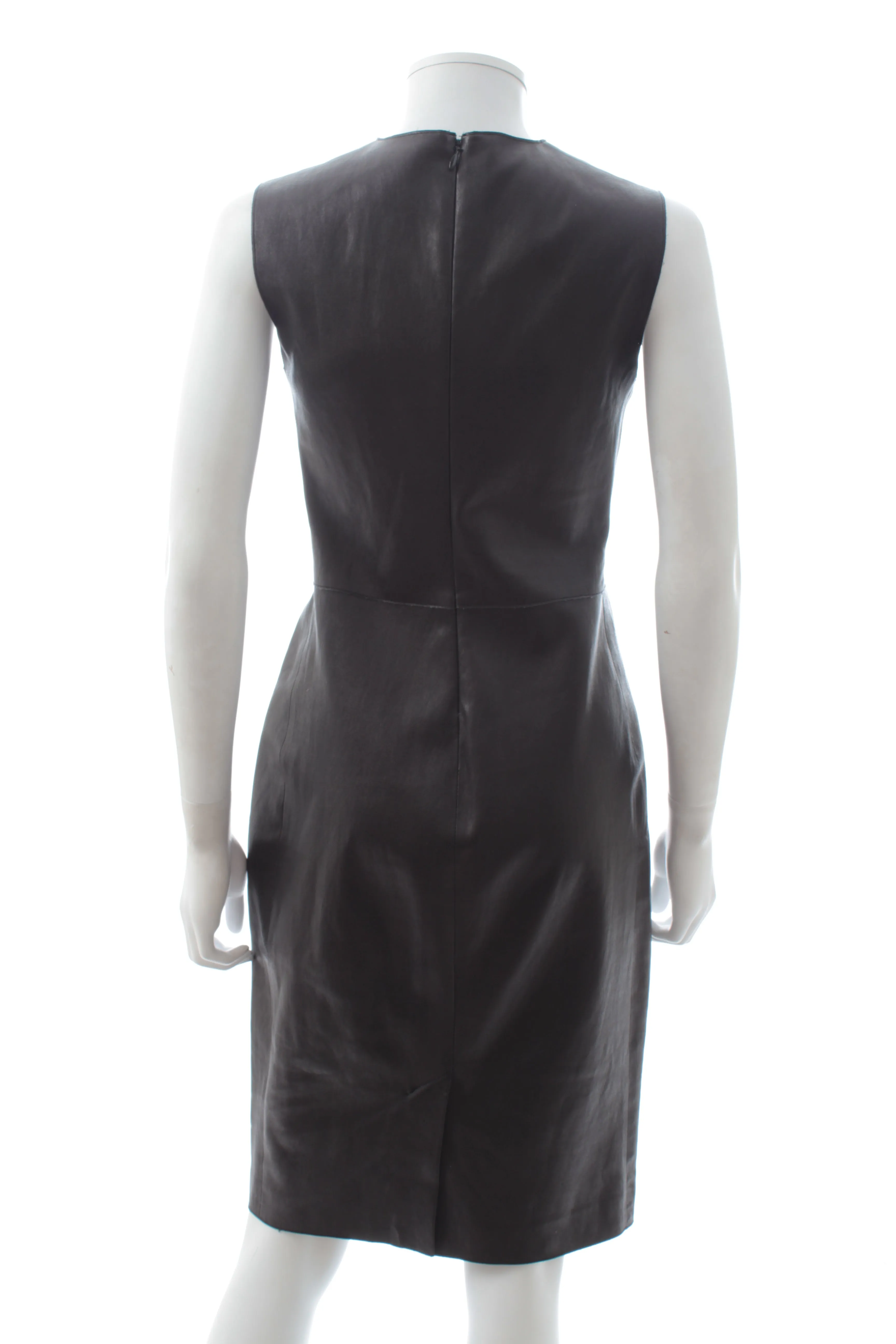 Vince Leather Pencil Dress