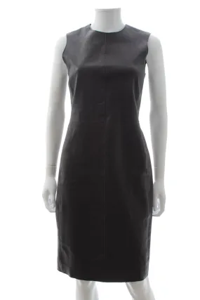 Vince Leather Pencil Dress