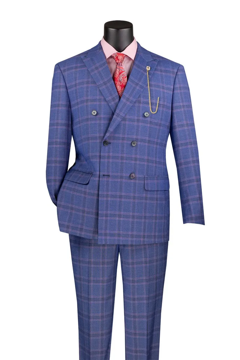 Vinci Men Suit MDW-2-Blue