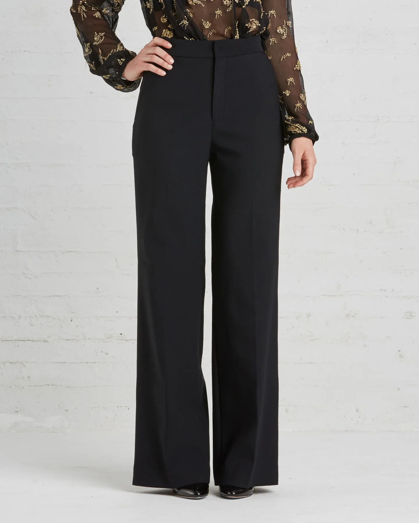 Voz | Wide-leg Trousers in Black