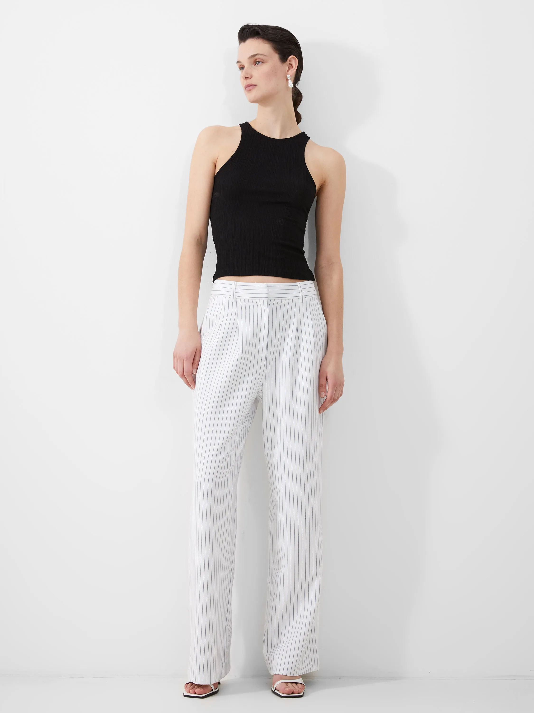 Whisper Pinstripe Trousers