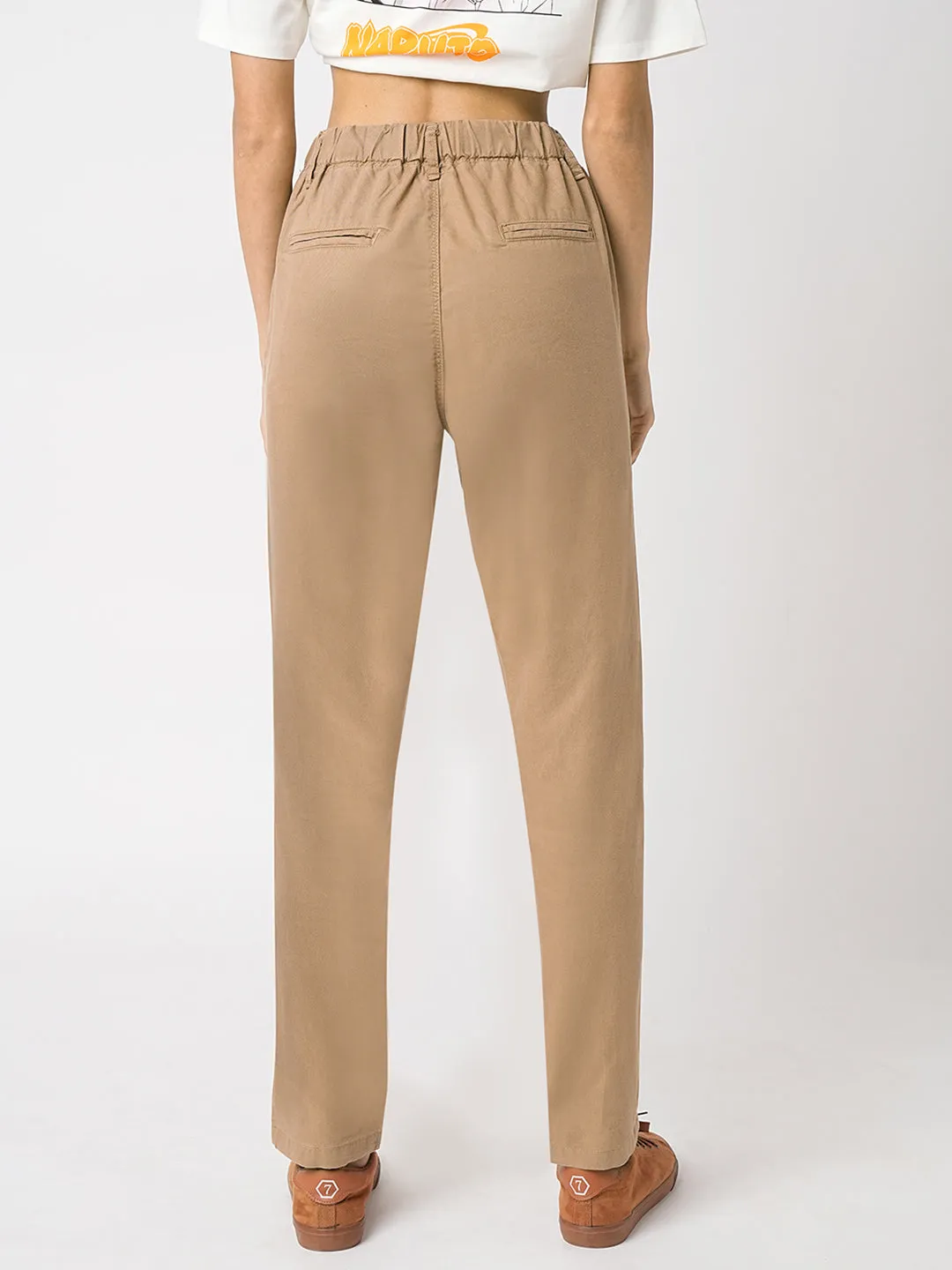 Women Nutshell Mid-Rise Slim Fit Trouser