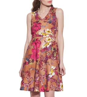 Women's Apparel Cotton Printed Dress,Machine Washable,W-CPD36-1616, Size-36 Inch