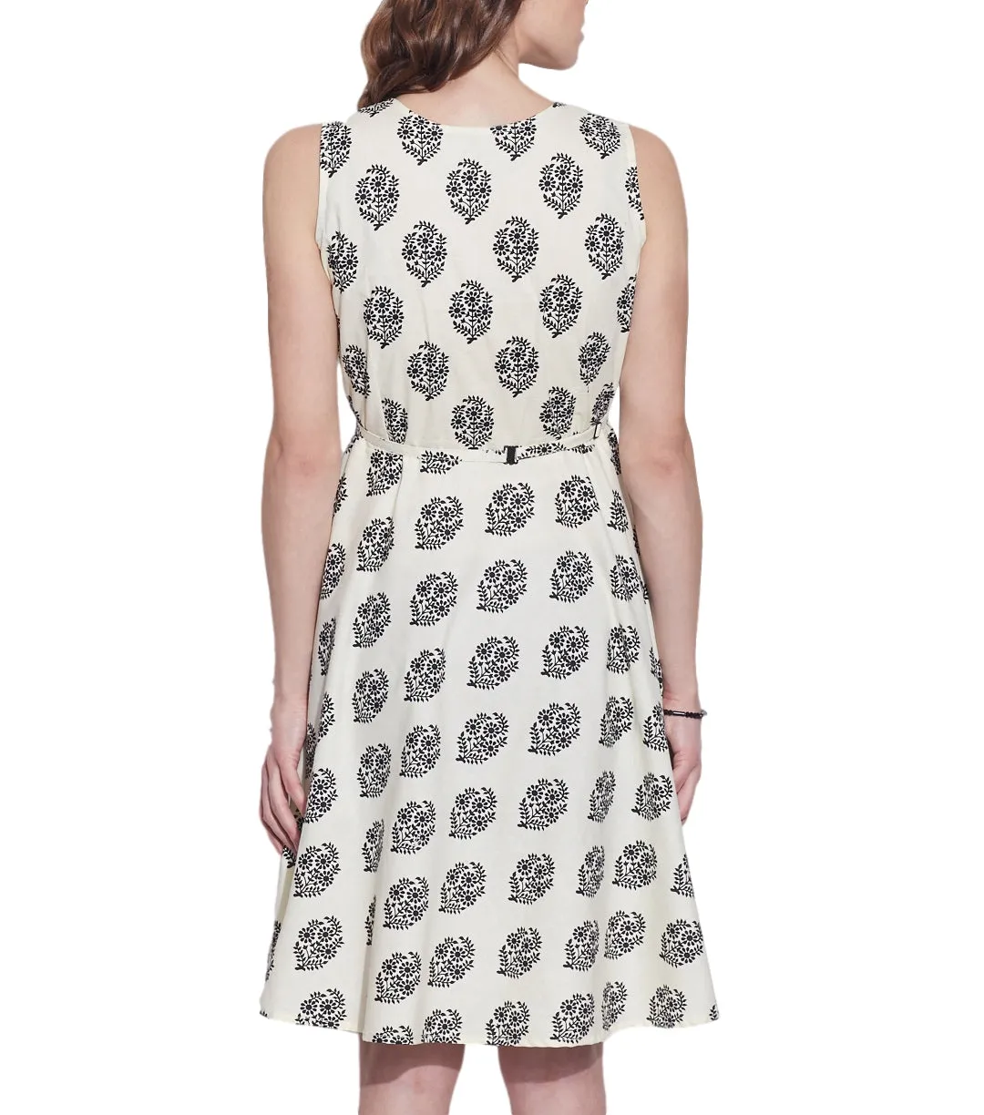 Women's Apparel Cotton Printed Dress,Machine Washable,W-CPD46-1631, Size-46 Inch