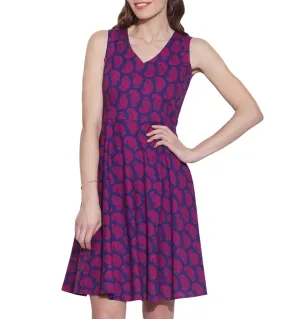 Womens Clothing Cotton Printed Dress,Machine washable,W-CPD36-1630, Size-36 Inch